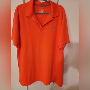 Under Armour Men's Orange Polo Shirt